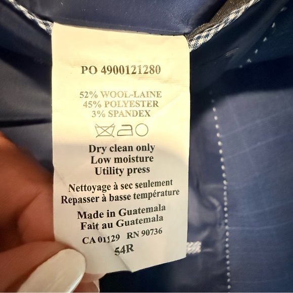 Tommy Hilfiger Blue Plaid Suit - Picture 9 of 9